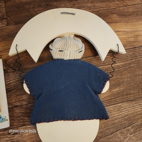 2! HOME INTERIORS WOOD SNOWMAN & WOOD PAINTED SNOWMAN - Picture 8 of 12